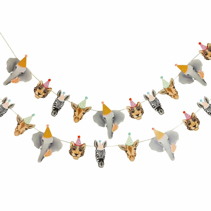 Safari Animals Garland - Safari Party Decoration - Jungle Animals Party Bunting - Wild One Party - Birthday Party Decorations - Zoo Animals