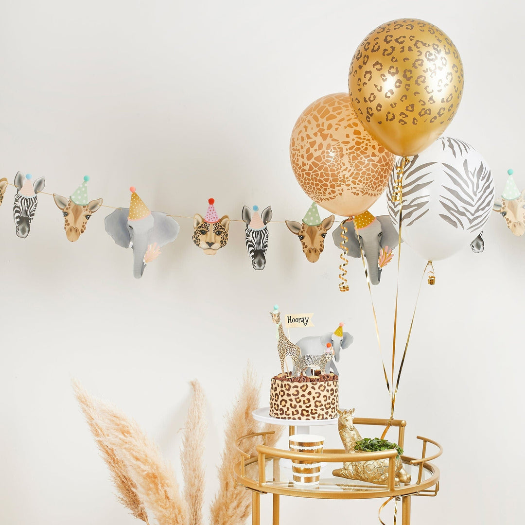 Safari Animals Garland - Safari Party Decoration - Jungle Animals Party Bunting - Wild One Party - Birthday Party Decorations - Zoo Animals