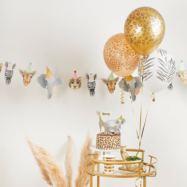 Safari Animals Garland - Safari Party Decoration - Jungle Animals Party Bunting - Wild One Party - Birthday Party Decorations - Zoo Animals