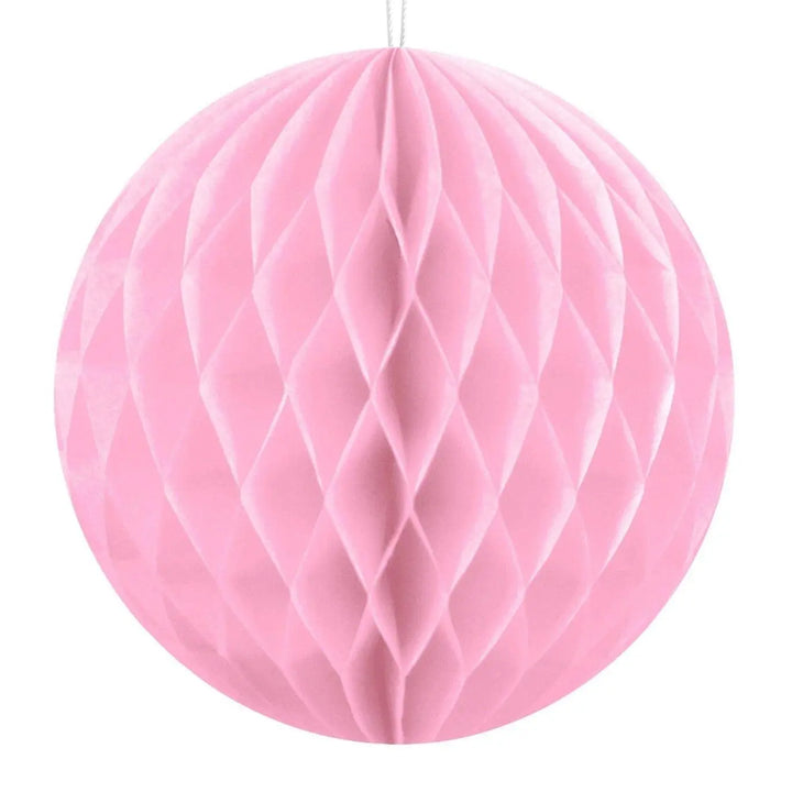 Small Pink honeycomb - Pastel pink paper 10cm honeycomb decoration - Party decorations - Birthday decorations - Baby shower decorations - x1