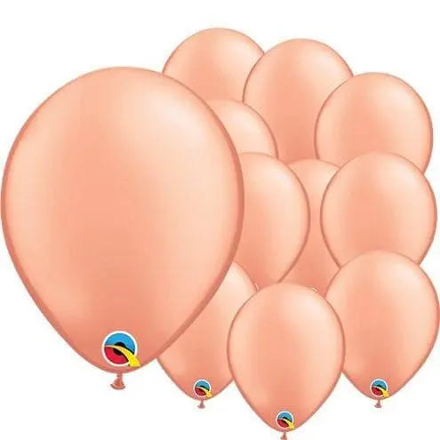 Small Rose Gold 5" Round Latex Balloons - 5 Inch Mini Balloons