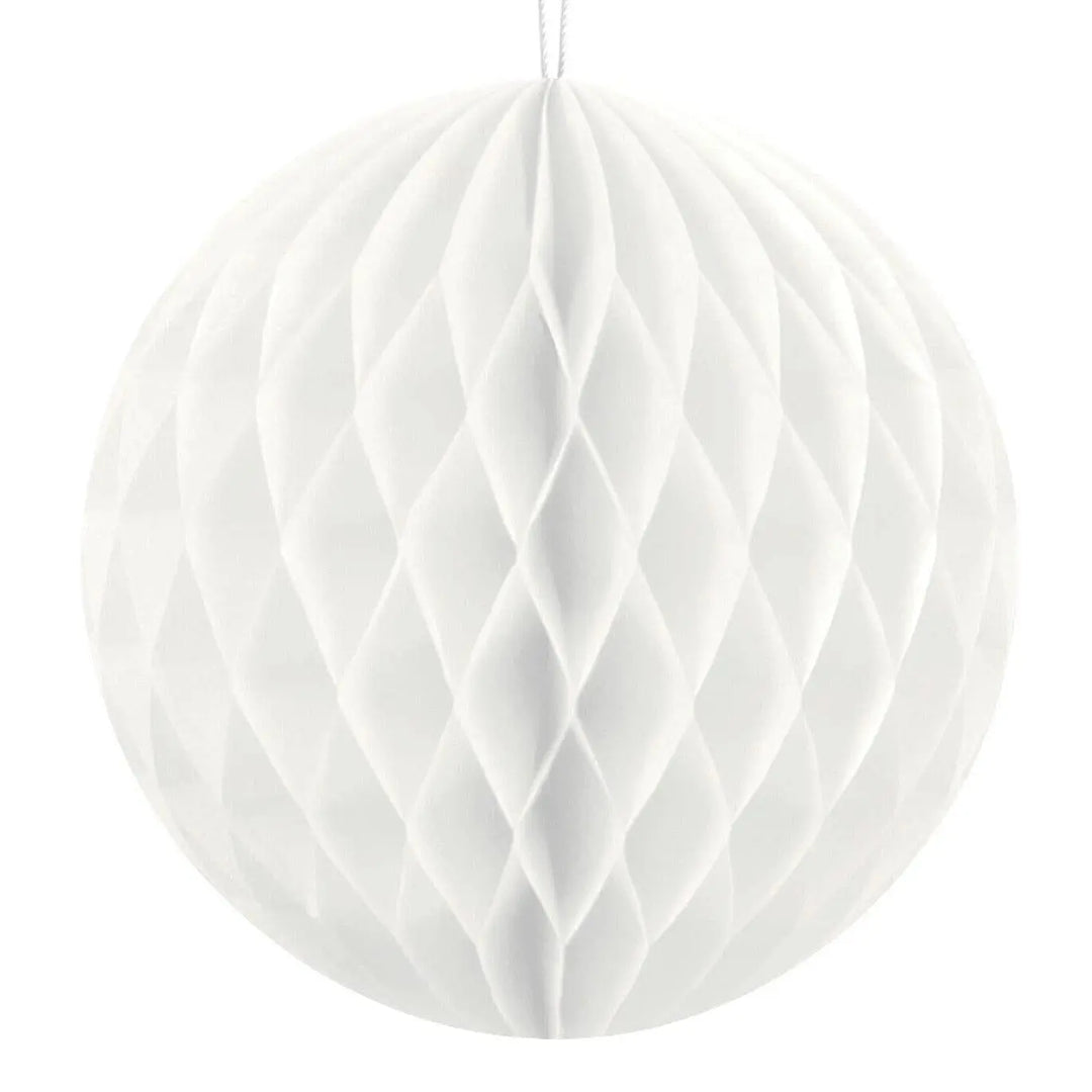 Small white honeycomb - White paper 10cm honeycomb decoration - Party decorations - Birthday decorations - Baby shower decorations - x1