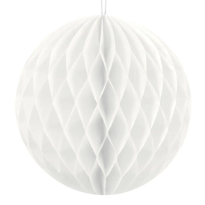 Small white honeycomb - White paper 10cm honeycomb decoration - Party decorations - Birthday decorations - Baby shower decorations - x1