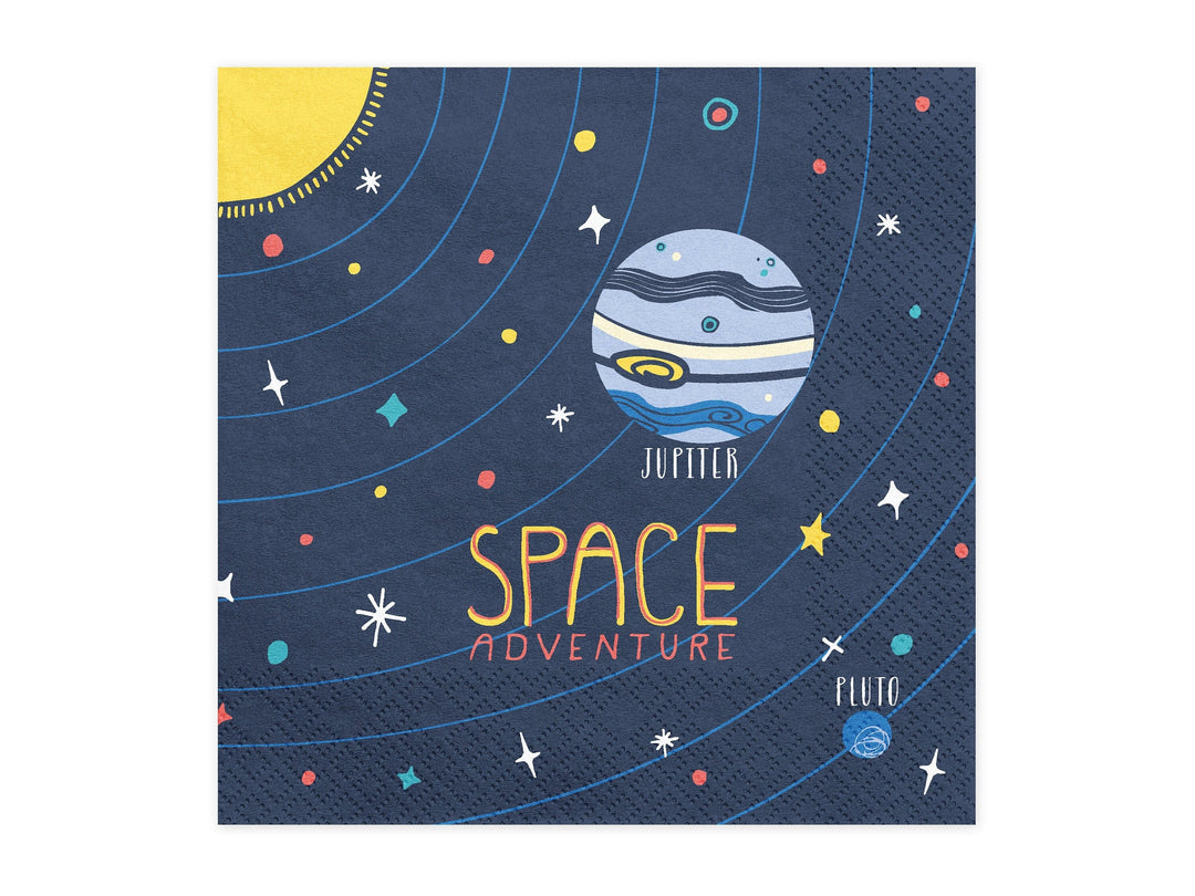 Space Party Napkins - Space Adventure Paper Cups - Space Party Paper Cups - Birthday Party Tableware - Pack of 20