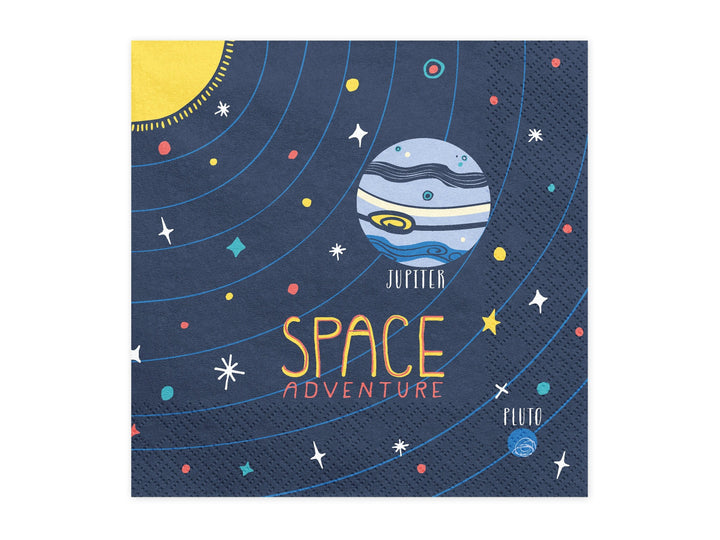 Space Party Napkins - Space Adventure Paper Cups - Space Party Paper Cups - Birthday Party Tableware - Pack of 20