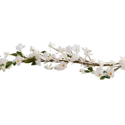 White Blossom Artificial Flower Garland - Wedding decorations - Wedding flowers - Wedding backdrop-Easter Table Decoration-Party decorations