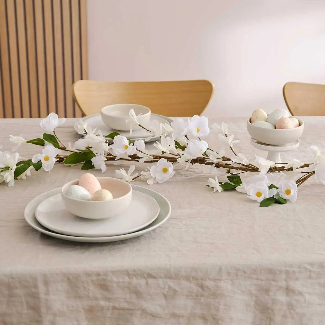 White Blossom Artificial Flower Garland - Wedding decorations - Wedding flowers - Wedding backdrop-Easter Table Decoration-Party decorations