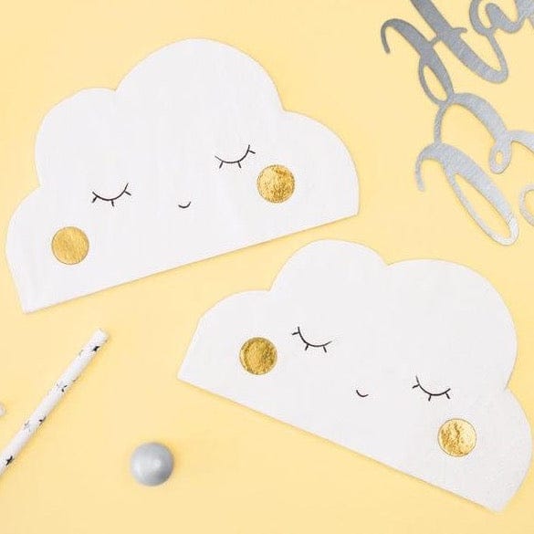 White Cloud Napkins - Pack of 20 Party Deco