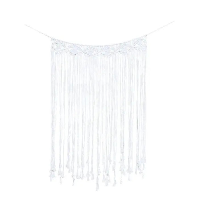 Macrame Wall Hanging Backdrop - Boho Wedding Decoration - Wedding Photo Backdrop - White Macrame Backdrop - Rustic Decor