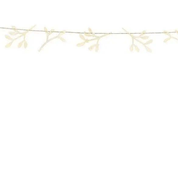 Wooden Mistletoe Bunting - Wooden Christmas bunting - Christmas decorations - Merry Christmas garland - Rustic Christmas - Holiday Decor